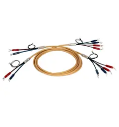 VdH 3T AIR, 2 x2,5 meter terminert kabel Singlewiring, inkl Rhodium BUS-kontakter